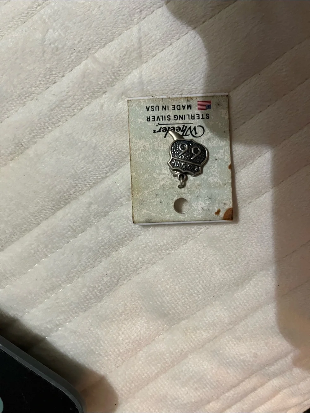 Vintage Sterling Silver Charm in Silver